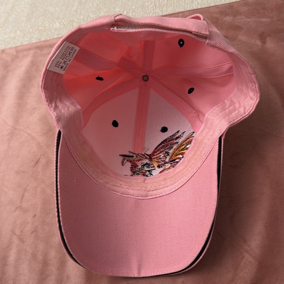 🐓Pink Embroidered Hat with Rooster Design - Picture 3 of 6